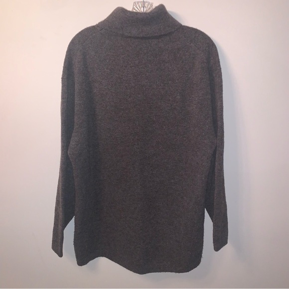Aritzia Wilfred Brown Cashmere Wool Blend Turtleneck Sweater M - Picture 2 of 8